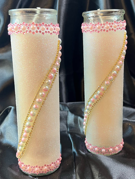 Pretty Little Pink Princess Candles